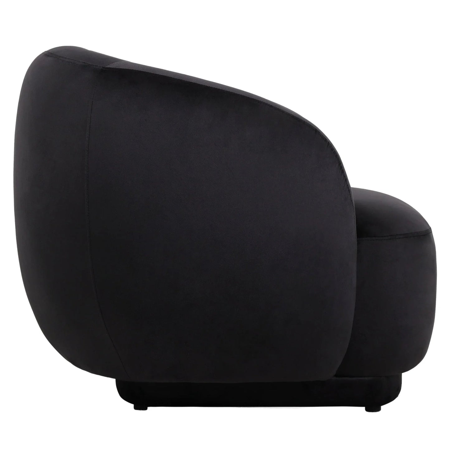 Faze Accent Chair Upholstered in Velvet Single-Seater Sofa Padded Seat and Back - Elax Furniture