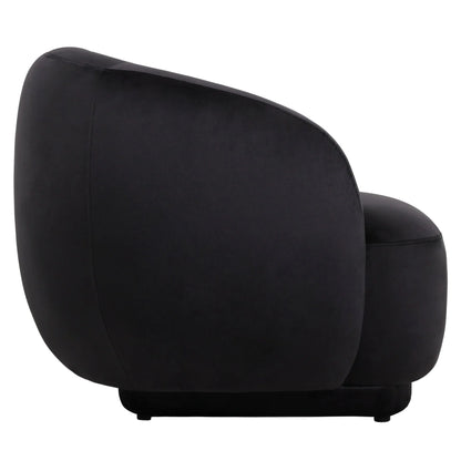 Faze Accent Chair Upholstered in Velvet Single-Seater Sofa Padded Seat and Back - Elax Furniture