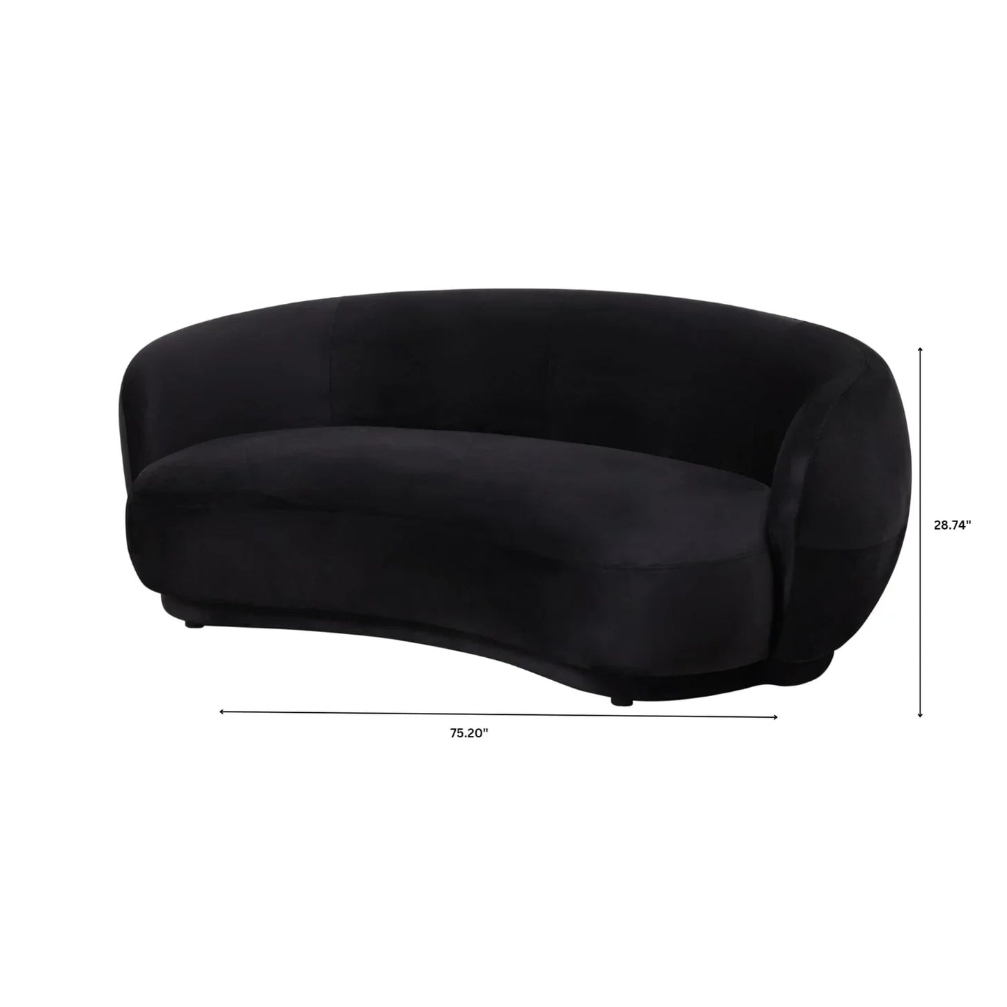Faze 3-Seater Wide Couch Sofa Upholstered in Velvet - Elax Furniture