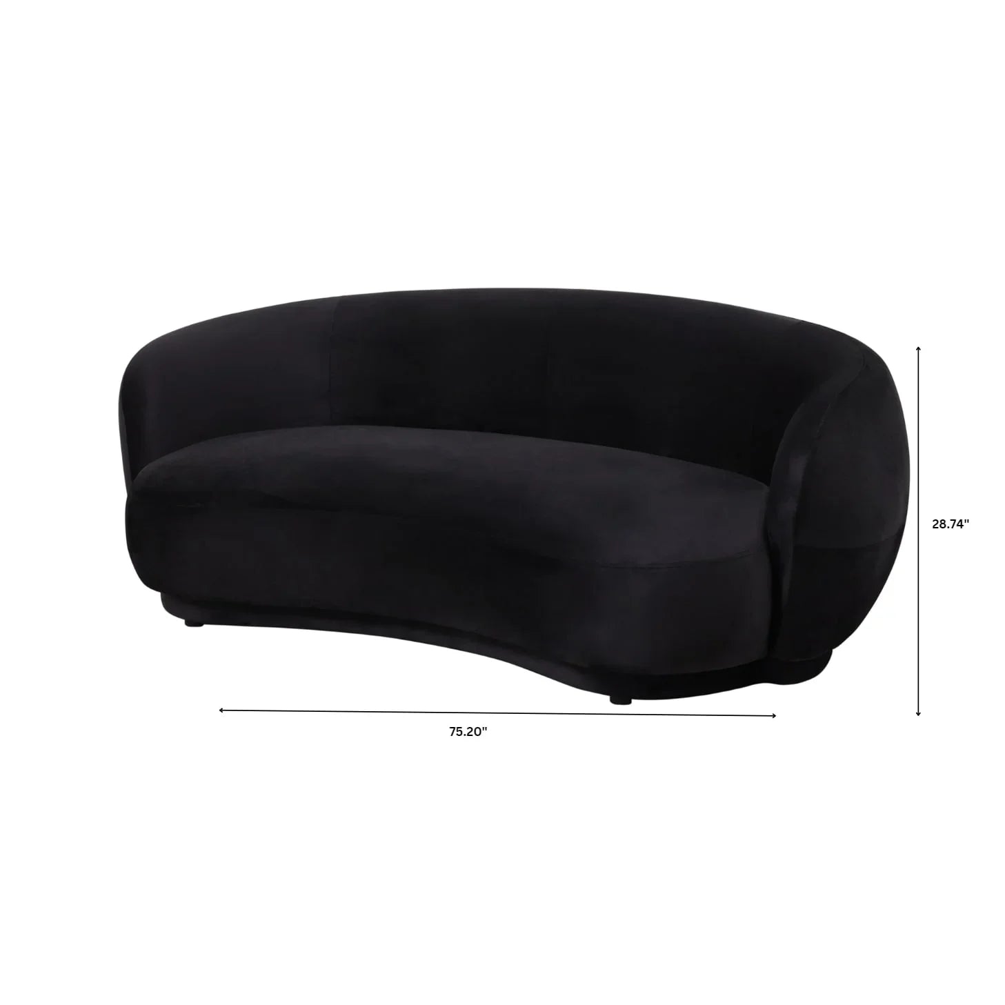 Faze 3-Seater Wide Couch Sofa Upholstered in Velvet - Elax Furniture