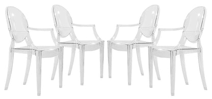 Carroll Modern Acrylic Dining Chair, Set of 4 - Elax Furniture