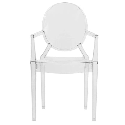 Carroll Modern Acrylic Dining Armchair - Elax Furniture