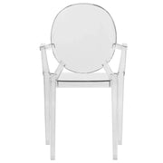 Carroll Modern Acrylic Dining Armchair - Elax Furniture