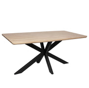 Ravenna 5-Piece Dining Set with Rectangular Dining Table in Maple and 6 Dining Chairs - Elax Furniture