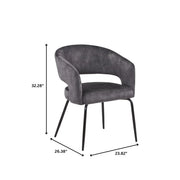 Voren 7-Piece Dining Set with Rectangular Glass Dining Table Gold Base and 6 Velvet/Leather Dining Chairs with Iron Base - Elax Furniture