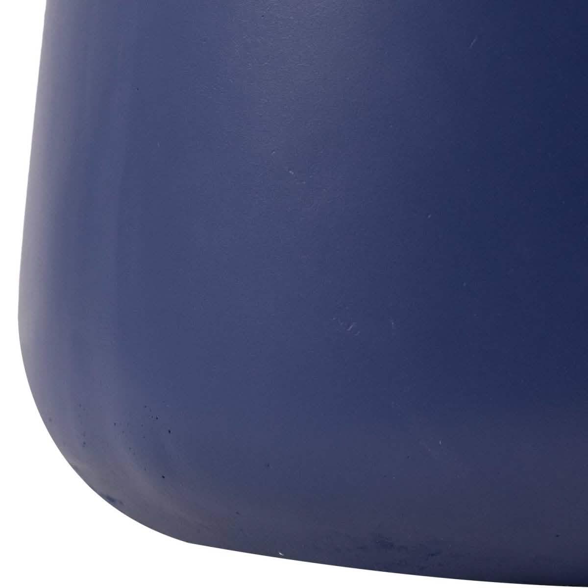 Glint 14" Wide Fiberstone Side Table in Tapered Base Design Saphire Blue Side Table Leisuremod