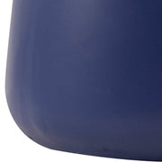 Glint 14" Wide Fiberstone Side Table in Tapered Base Design Saphire Blue Side Table Leisuremod