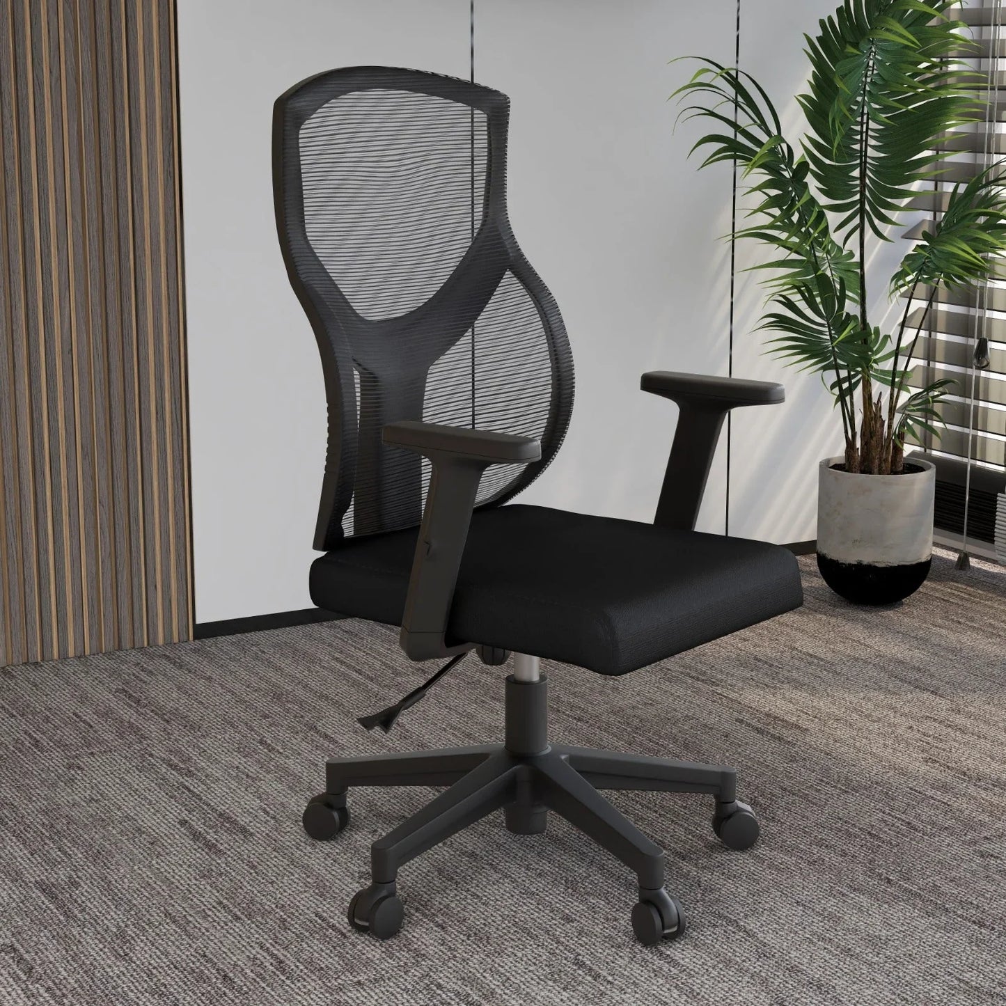 Glen Cotton Mid-Back Adjustable Office Conference Chair - Elax Furniture