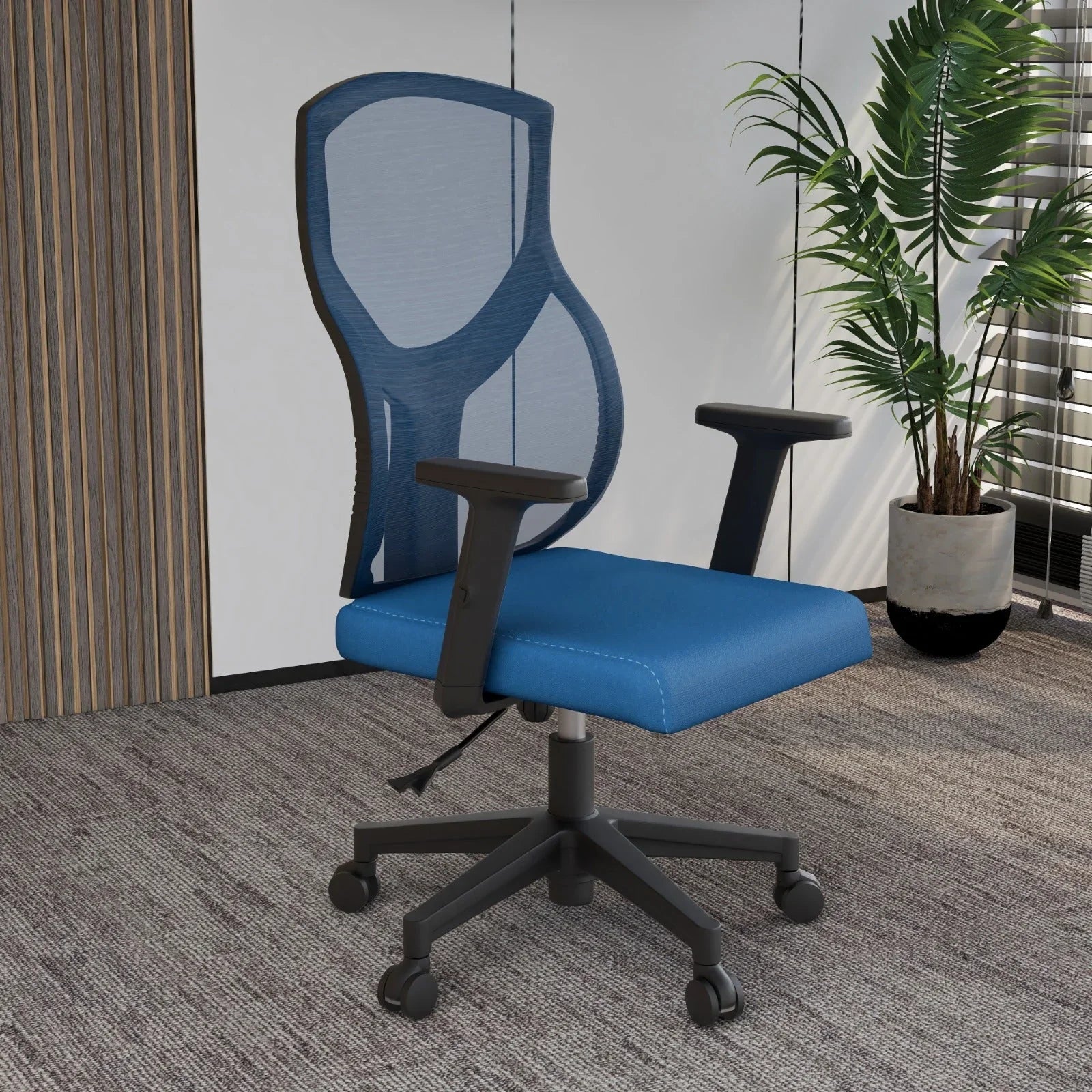 Glen Cotton Mid-Back Adjustable Office Conference Chair - Elax Furniture