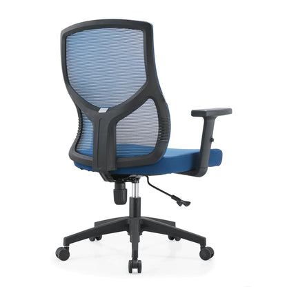 Glen Cotton Mid-Back Adjustable Office Conference Chair - Elax Furniture