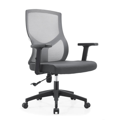 Glen Cotton Mid-Back Adjustable Office Conference Chair - Elax Furniture