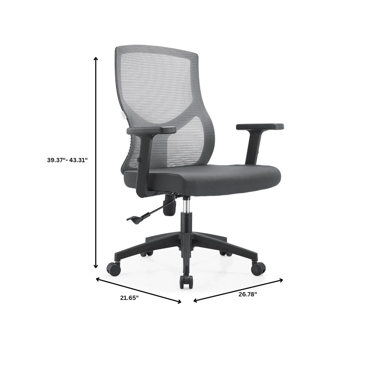 Glen Cotton Mid-Back Adjustable Office Conference Chair - Elax Furniture