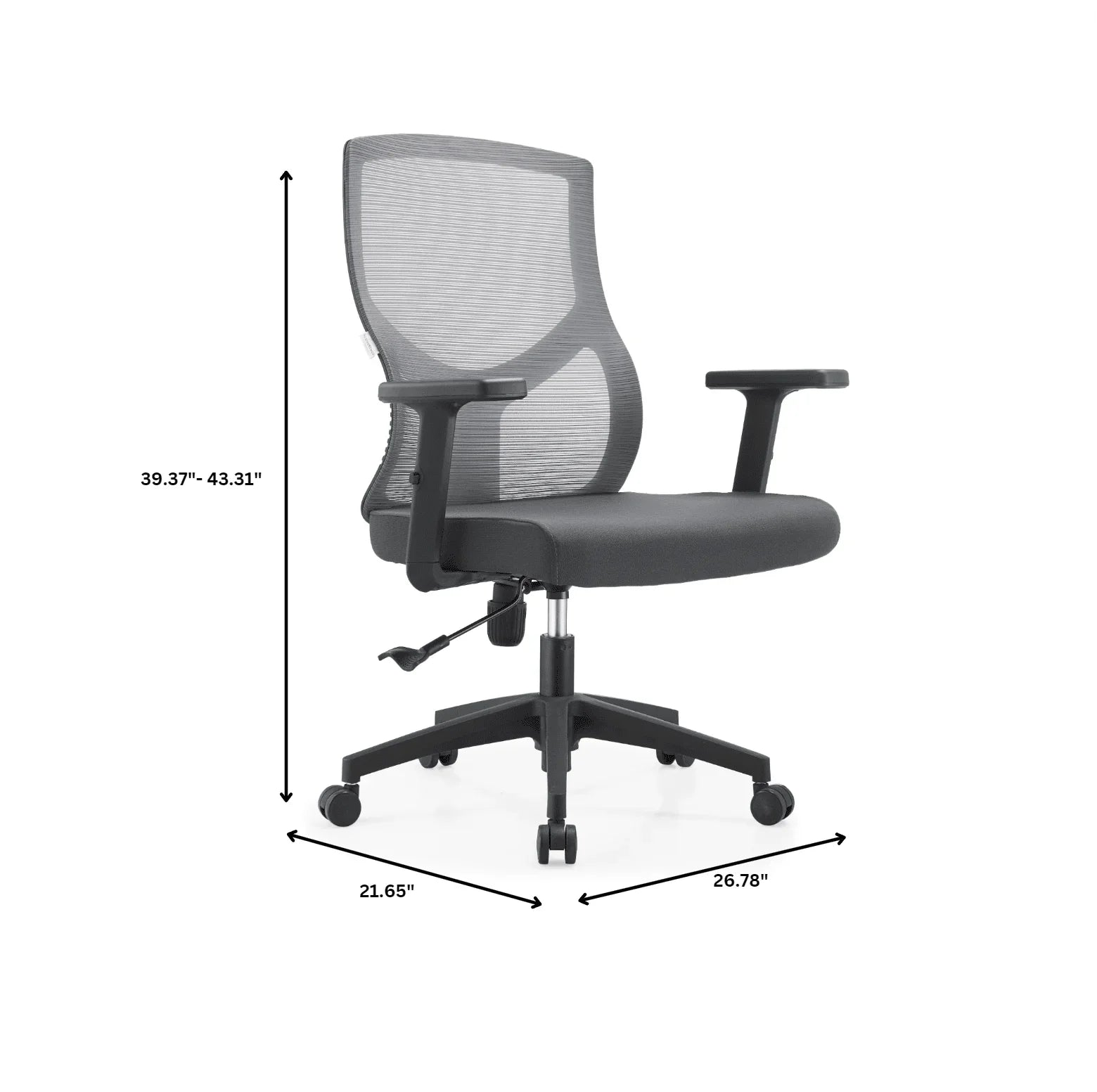 Glen Cotton Mid-Back Adjustable Office Conference Chair - Elax Furniture