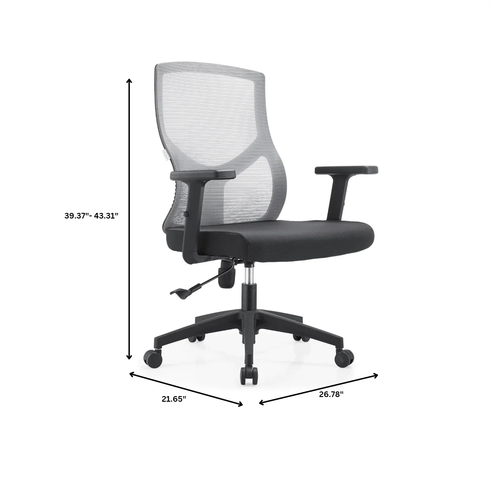 Glen Cotton Mid-Back Adjustable Office Conference Chair - Elax Furniture