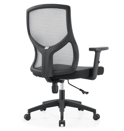 Glen Cotton Mid-Back Adjustable Office Conference Chair - Elax Furniture