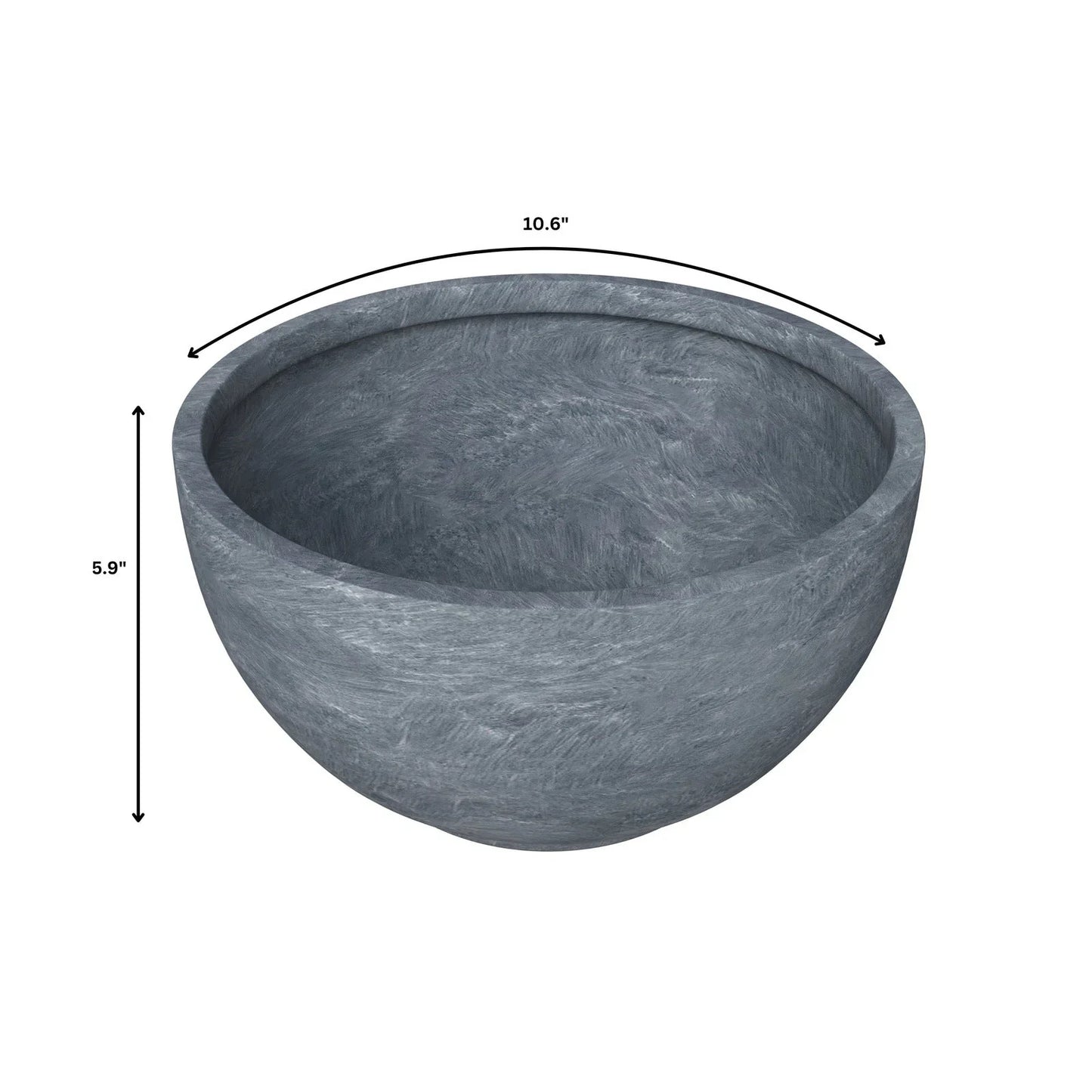 Grove Modern 3-Piece Round Planter Set in Fiberstone Weather Resistant Design - Elax Furniture