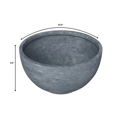 Grove Modern 3-Piece Round Planter Set in Fiberstone Weather Resistant Design - Elax Furniture
