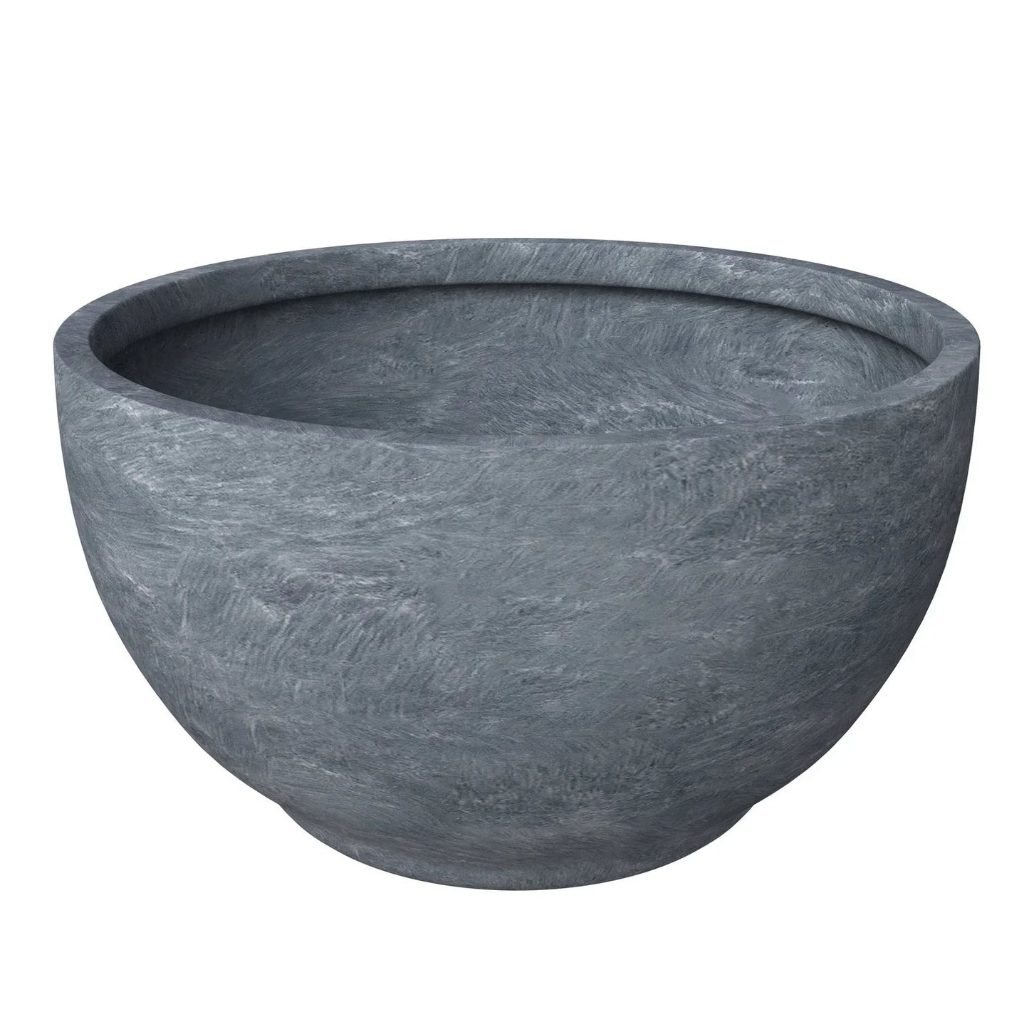 Grove Modern 3-Piece Round Planter Set in Fiberstone Weather Resistant Design - Elax Furniture