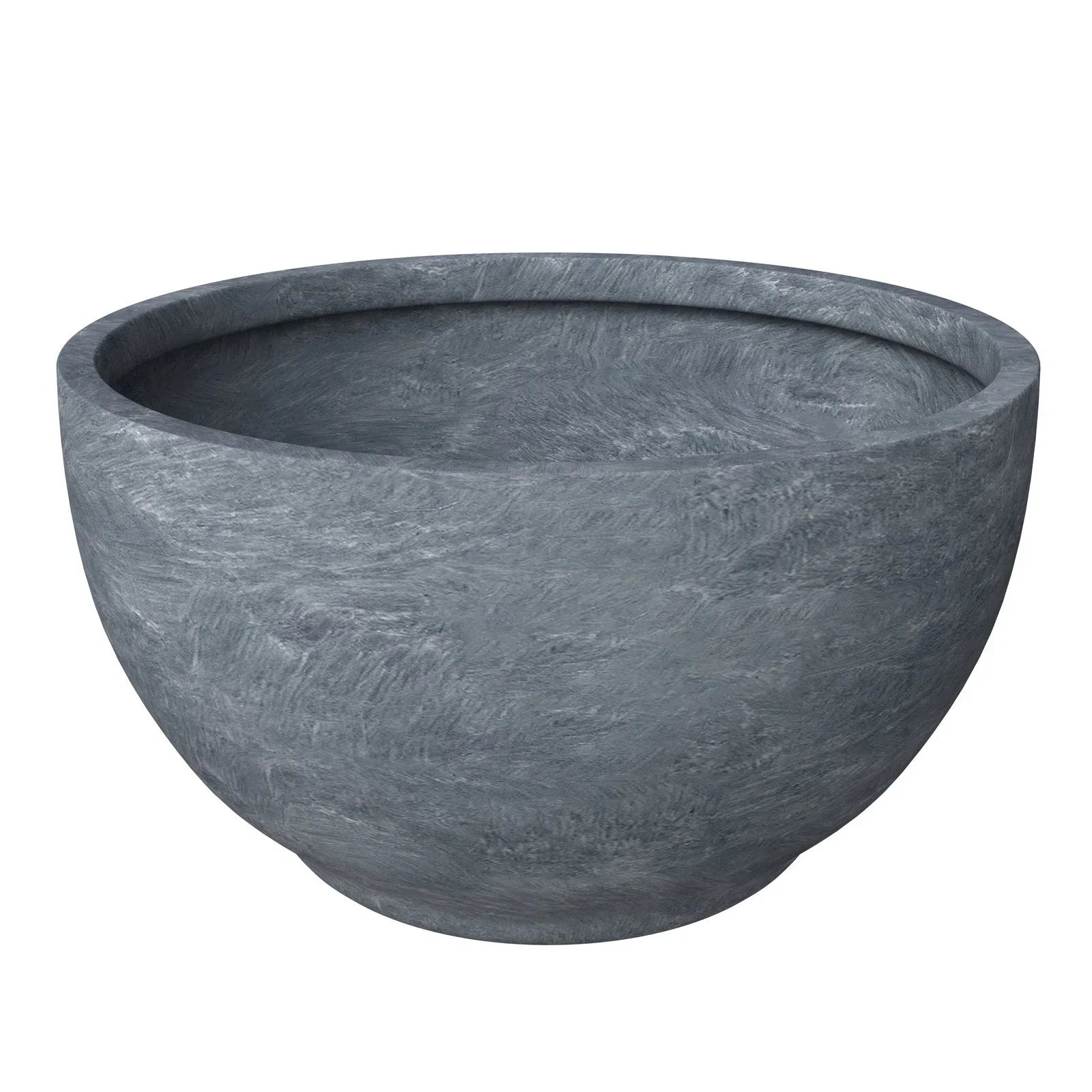 Grove Modern 3-Piece Round Planter Set in Fiberstone Weather Resistant Design - Elax Furniture