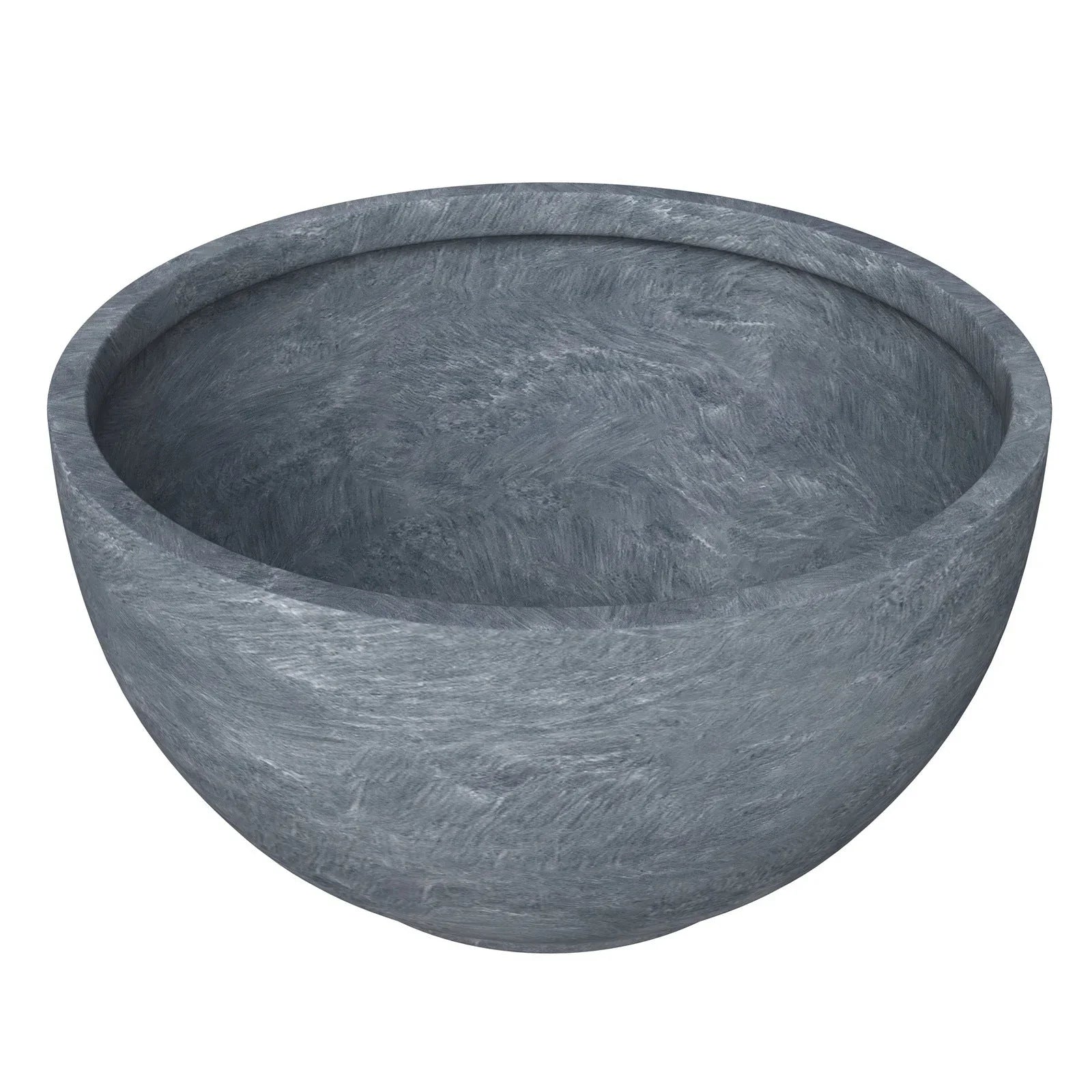 Grove Modern 3-Piece Round Planter Set in Fiberstone Weather Resistant Design - Elax Furniture