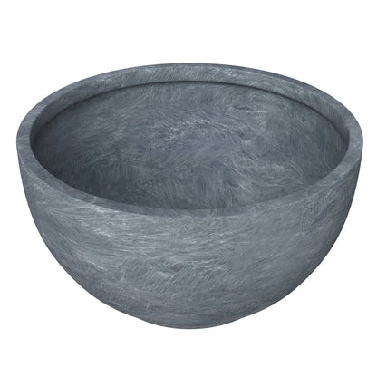 Grove Modern 3-Piece Round Planter Set in Fiberstone Weather Resistant Design - Elax Furniture