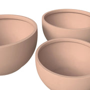 Grove Modern 3-Piece Round Planter Set in Fiberstone Weather Resistant Design - Elax Furniture