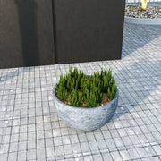 Grove Modern Fiberstone Round Planter Weather Resistant Design Plant Pot - Elax Furniture