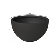 Grove Modern Fiberstone Round Planter Weather Resistant Design Plant Pot - Elax Furniture