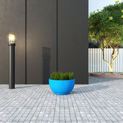 Grove Modern Fiberstone Round Planter Weather Resistant Design Plant Pot - Elax Furniture