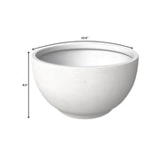 Grove Modern Fiberstone Round Planter Weather Resistant Design Plant Pot - Elax Furniture