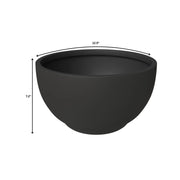 Grove Modern Fiberstone Round Planter Weather Resistant Design Plant Pot - Elax Furniture