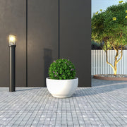 Grove Modern Fiberstone Round Planter Weather Resistant Design Plant Pot - Elax Furniture