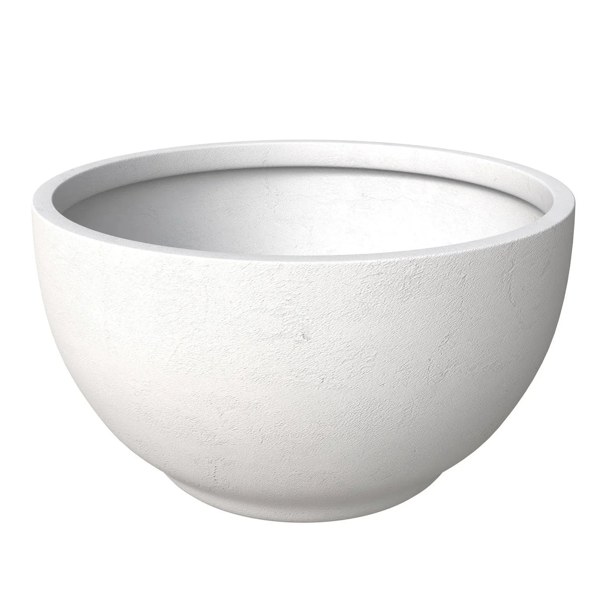 Grove Modern Fiberstone Round Planter Weather Resistant Design Plant Pot - Elax Furniture