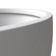 Grove Modern Fiberstone Round Planter Weather Resistant Design Plant Pot - Elax Furniture