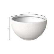 Grove Modern Fiberstone Round Planter Weather Resistant Design Plant Pot - Elax Furniture