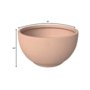 Grove Modern Fiberstone Round Planter Weather Resistant Design Plant Pot - Elax Furniture
