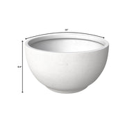 Grove Modern Fiberstone Round Planter Weather Resistant Design Plant Pot - Elax Furniture