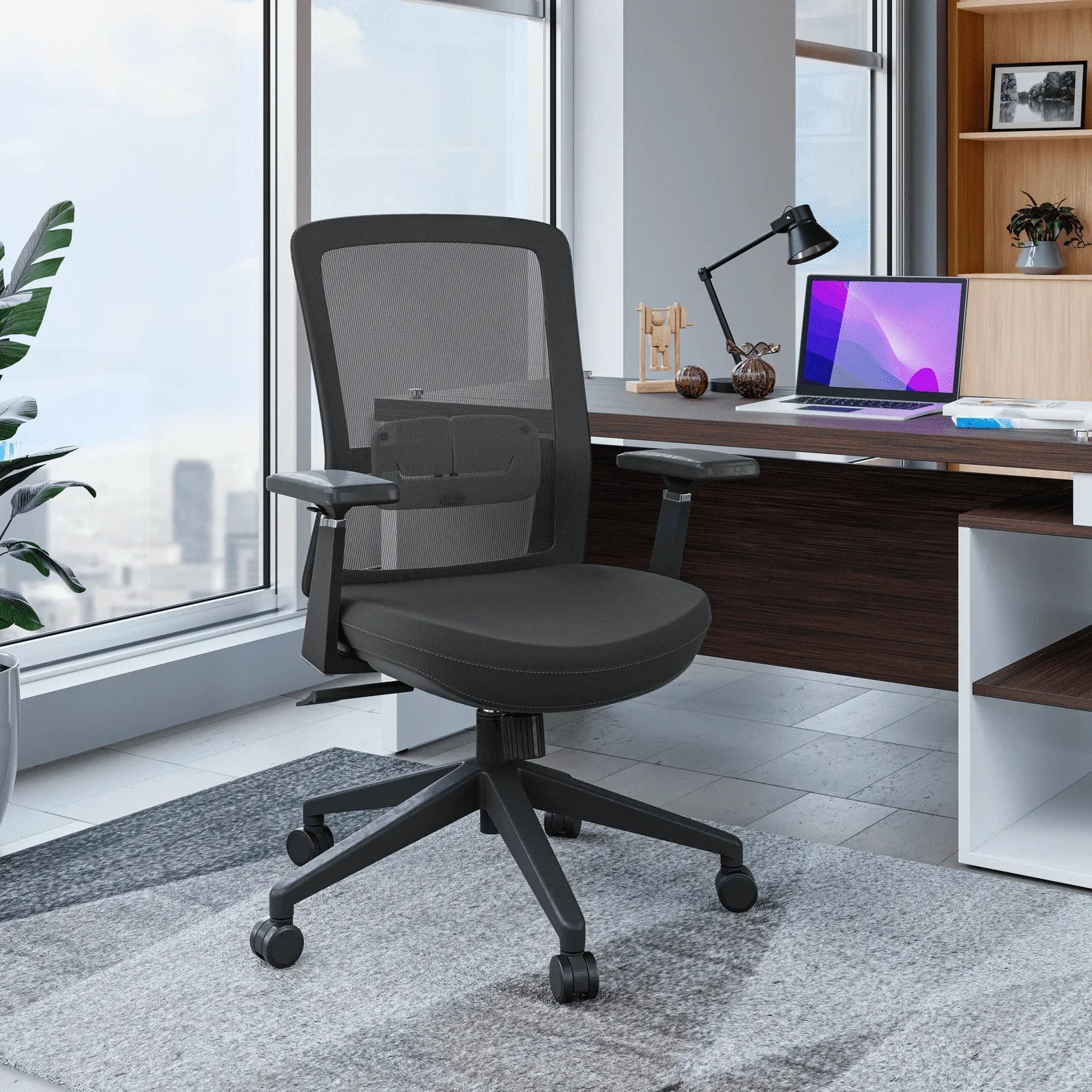 Ingram Ergonomic Modern Office Mesh Task Chair With Adjustable Height - Elax Furniture