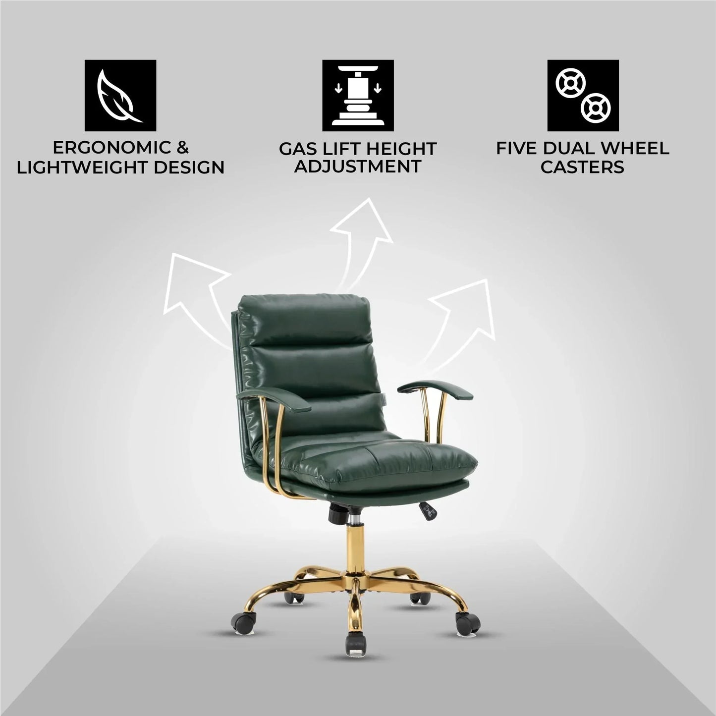 Regina Modern Leather Adjustable Conference Office Chair - Elax Furniture