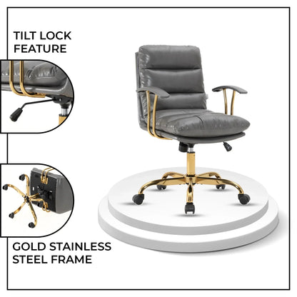 Regina Modern Leather Adjustable Conference Office Chair - Elax Furniture