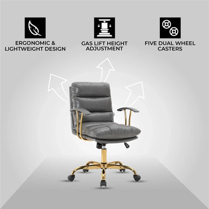 Regina Modern Leather Adjustable Conference Office Chair - Elax Furniture