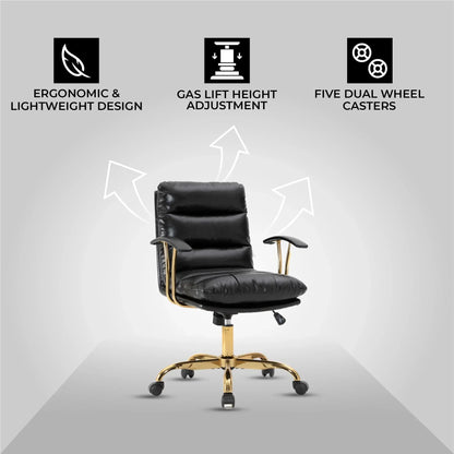 Regina Modern Leather Adjustable Conference Office Chair - Elax Furniture