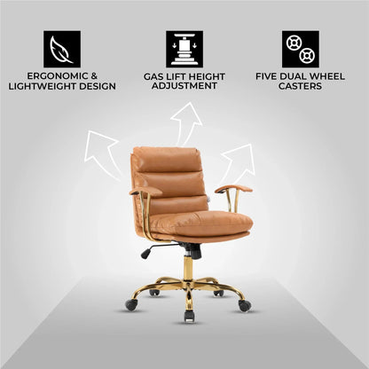 Regina Modern Leather Adjustable Conference Office Chair - Elax Furniture