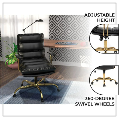 Regina Modern Leather Adjustable Conference Office Chair - Elax Furniture