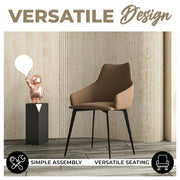 Sonnet Dining Chair Ergonomic Design with Upholstered Seating and Sturdy Iron Legs - Elax Furniture