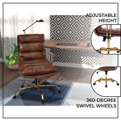 Regina Modern Leather Adjustable Conference Office Chair - Elax Furniture