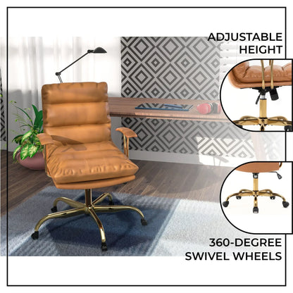 Regina Modern Leather Adjustable Conference Office Chair - Elax Furniture