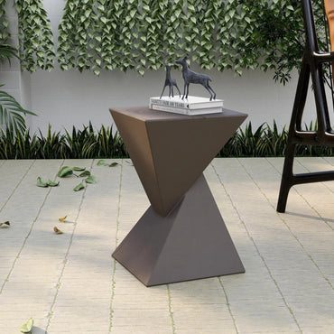 Glint Side Table in Fiberstone Square Accent Table - Elax Furniture