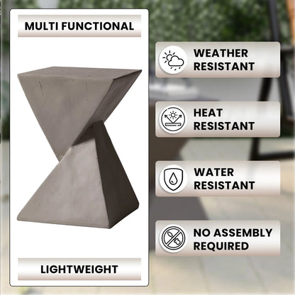 Glint Side Table in Fiberstone Square Accent Table - Elax Furniture