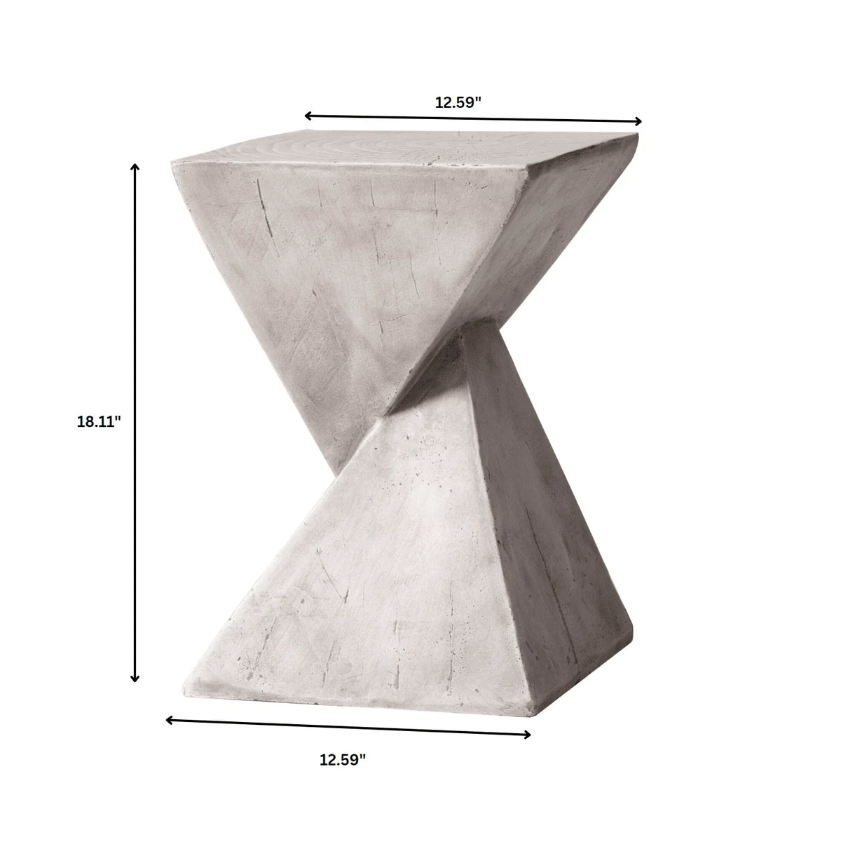 Glint Side Table in Fiberstone Square Accent Table - Elax Furniture